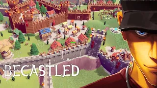 Becastled - Hill Stone Fortress! Towers with Machines! Part 2 | Let's play Becastled Gameplay