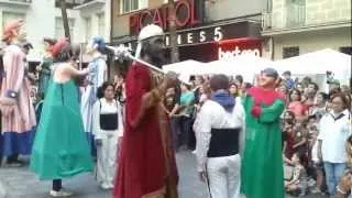 Valset de Badalona ballat a la I Fira de Gegants i Capgrossos