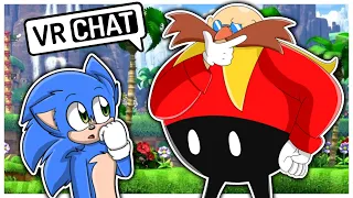 Movie Sonic Meets Classic Eggman In VR CHAT!!