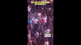 UFC Mexico City Crowd Fight - HUGE BRAWL During Brandon Moreno vs. Royal