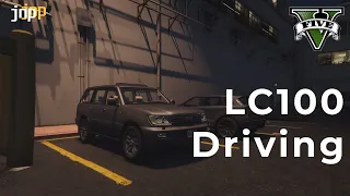 GTA V driving around in a Toyota Land Cruiser 100 | Steering Wheel Gameplay