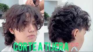 CORTE MULLET HOMBRE? COMO SE HACE? APRENDE HACER MULLET CABE ONDULADO #tutorial #CORTEMULLET #facil