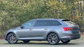 Skoda NEW Superb Sportline 2023 in 4K Graphite Grey Metal 18 inch Vega Walk around & detail inside