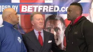 DERECK CHISORA v HECTOR ALFREDO AVILA - HEAD TO HEAD @ FINAL PRESS CONFERENCE / RULE BRITANNIA