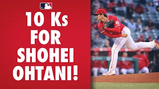 Shohei Ohtani strikes out 10 with no walks for the first time in his career!