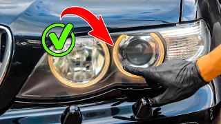 Замена Габаритных Ламп Ангельских Глазок BMW x5 e53 CHECK PARK LIGHTS