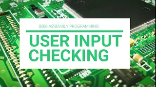 How to check user input in 8086 Assembly language programming