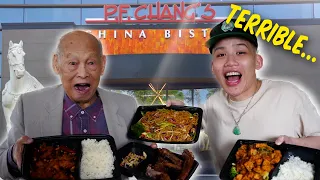My Chinese Grandpa Tries PF Chang’s Chinese Food For The First Time! (Worst Chinese Food He's Had)