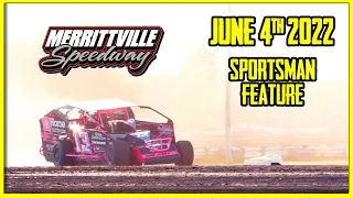 IN CAR footage - Merrittville Speedway Sportsman Feature - 06/04/2022 - Daniel McKay 13m