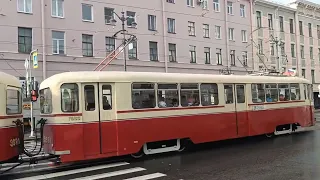 Парад ретро-трамваев 1 октября 2023 года