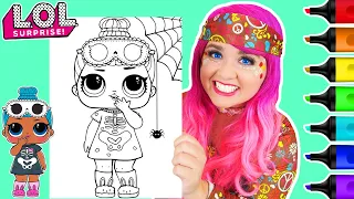 Coloring L.O.L. Surprise! Sleepy Bones Halloween Coloring Page | Ohuhu Paint Markers