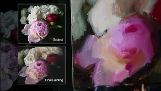 Excerpt from Alla Prima Oil Painting: Painting Peonies Course - Sadie Valeri Atelier