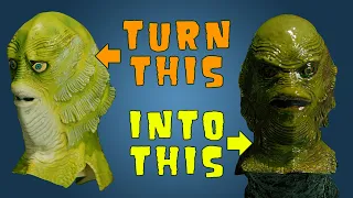 How to turn a cheap halloween mask into a cool display!