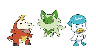 Gen 9 Starters Evolve | Pokémon Animation | Max S