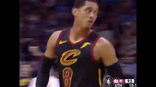 Jordan Clarkson is on fire in the cavs and thunder game, Cleveland vs Oklahoma city: Feb 13,2018