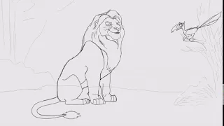 The Lion King Deleted Scene - Mufasa Fan Animation