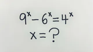 Q205 | Math Olympiad | Algebra | Exponents | Substitution | Logarithms