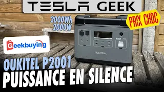 OUKITEL P2001 : la puissance en silence, station d’énergie 2000W grâce à Geekbuying