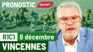 Pronostic Quinté+ PMU "Quinté Flash" Vincennes, R1C1 du 8 décembre 2022, Flash Turf