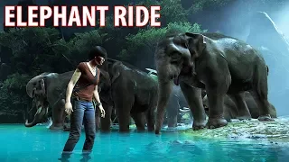 Uncharted: The Lost Legacy PS4 Elephant Ride Gameplay