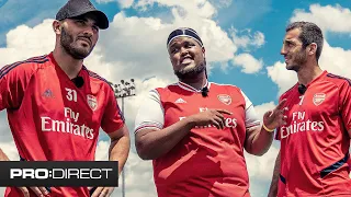 CHUNKZ vs MKHITARYAN & KOLASINAC - ARSENAL TOUR TRIALS PART 1