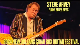 Getting funky on this great sounding homemade electric guitar in New Orleans