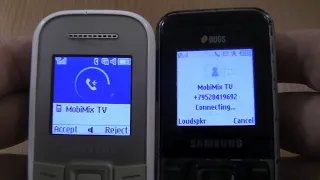 Incoming call & Outgoing call at the Same Time Samsung 1200M black +E1182 Duos