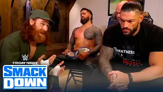 Sami Zayn asks Roman Reigns for help against Drew McIntyre | FRIDAY NIGHT SMACKDOWN I WWE ON FOX