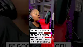 I JUST WANT ALL KIDS TO “BE GOOD IN SCHOOL” 🩷🖍️📚 new song coming..stay tuned!! #newmusic #9yrold