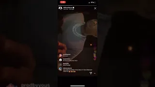 Sizzle of 808 Mafia plays beats on IG live