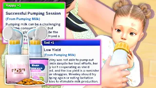 TOP MOD for infants in the sims 4 | breast pump, lactation cookies, formula & more!