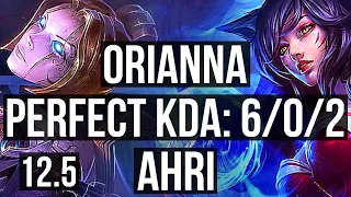 ORI vs AHRI (MID) | 6/0/2, 66% winrate, Dominating | KR Challenger | 12.5