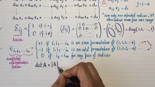 MM15: Einstein sum, Kronecker delta, and Levi-Civita