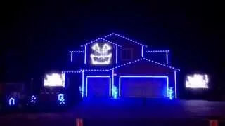 Riverside Halloween House Light Show This Is Halloween Nightmare Before Christmas 2015