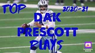 Dak Prescott Top Plays of 2020-2021 Season