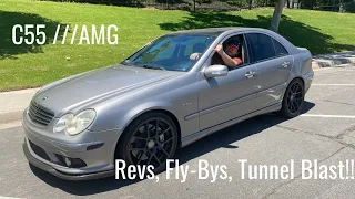 C55 ///AMG Ultimate Sound Video! RENNtech Headers - Revs, Fly-Bys, Canyon Driving