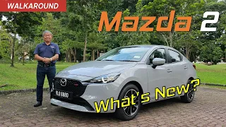 New Mazda 2 Sedan Walkaround - What's New? | YS Khong Driving