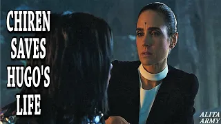 Chiren (Jennifer Connelly) saves Hugo's life for Alita (2019) Alita Battle Angel Original Movie Clip