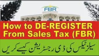 De-registration of Sales Tax / STRN
