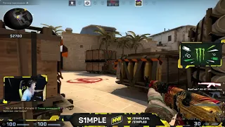 s1mple 1v2 outsmarted