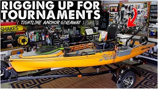 My Kayak Setup for Tournament Fishing + TightLine Anchor Giveaway!! Kayak Rigging  KBF 2022