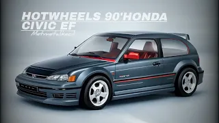 90 Honda Civic EF Hot Wheels custom | ai generated