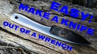 Make Necklace Knife From Old Wrench