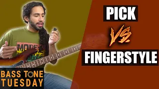 Pick vs Fingerstyle Bass Playing | Bass Tone Tuesday