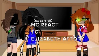 MC REACT TO ELIZABETH AFTON [] No PART 2!! [] #FNAF []