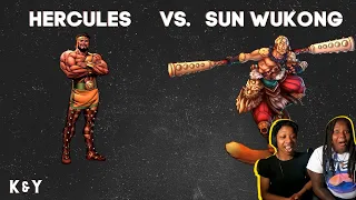 "Hercules VS Sun Wukong" DEATH BATTLE! REACTION!! | K&Y