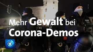 Corona-Demonstrationen: Die Gewaltbereitschaft nimmt zu