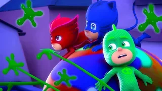 PJ Masks Deutsch Pyjamahelden 🌙 Catboy und das Klebeklatscher-Katapult 💙 Cartoons für Kinder