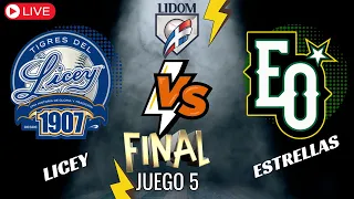 LIDOM FINAL: TIGRES del LICEY vs ESTRELLAS ORIENTALES - Juego 5 - Previa