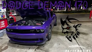 Dodge Demon 170 vs. 950HP dodge charger hellcat and C7 ZO6 MAGNUSON FBO E85